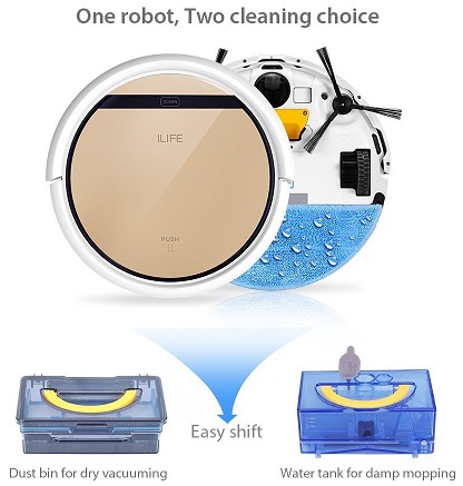 ILIFE V5s Robot Vacuum Cleaner with Water