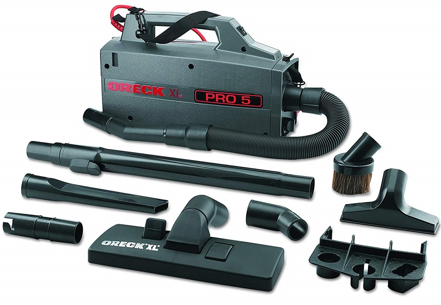 Oreck-Commercial-BB900DGR-XL-Pro-5-Super-Compact-Canister-Vacuum-Attachments