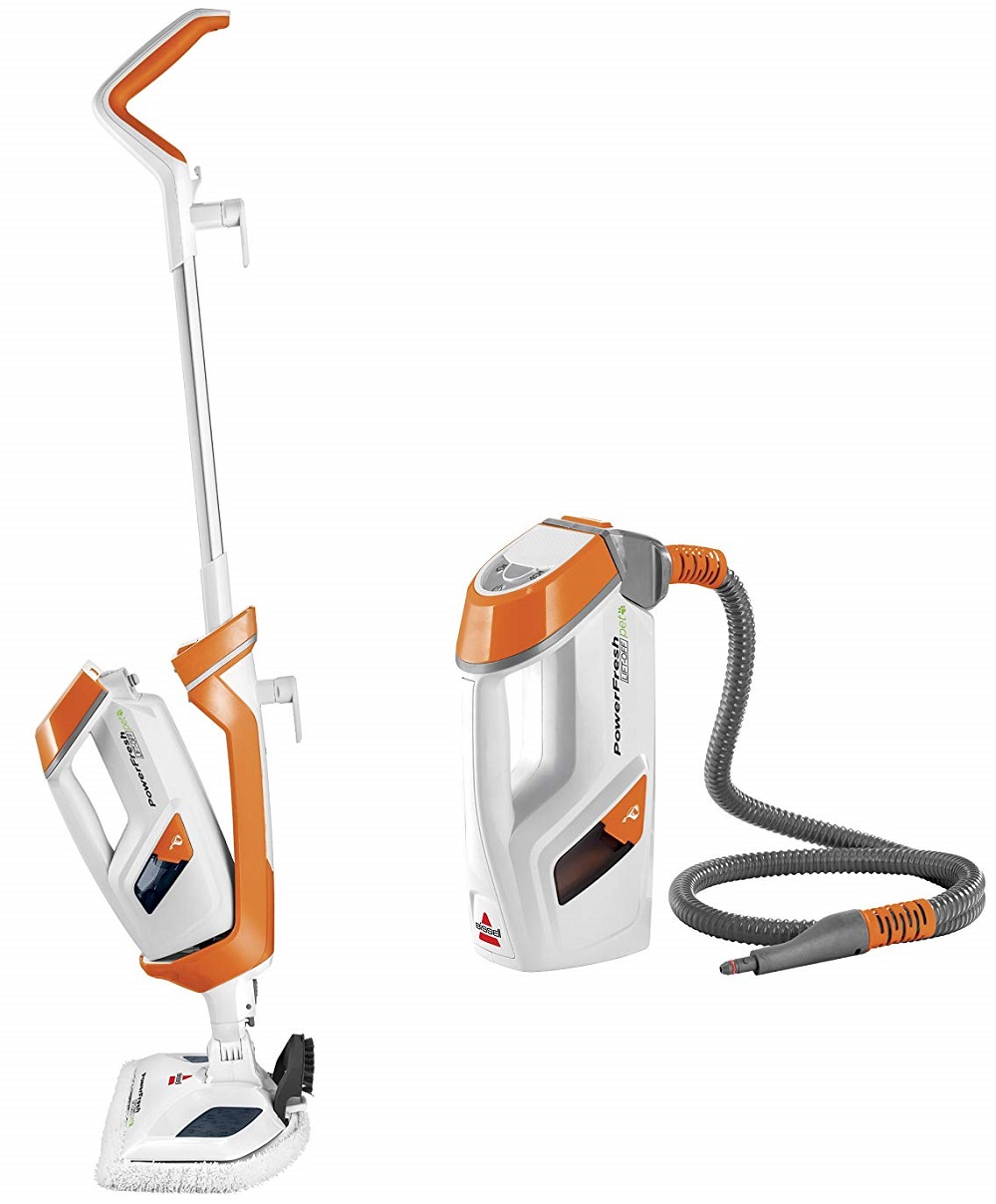 Bissell-PowerFresh-Lift-Off-Pet-Steamer-Floor Cleaner-1544A-Steam-Mop-Orange