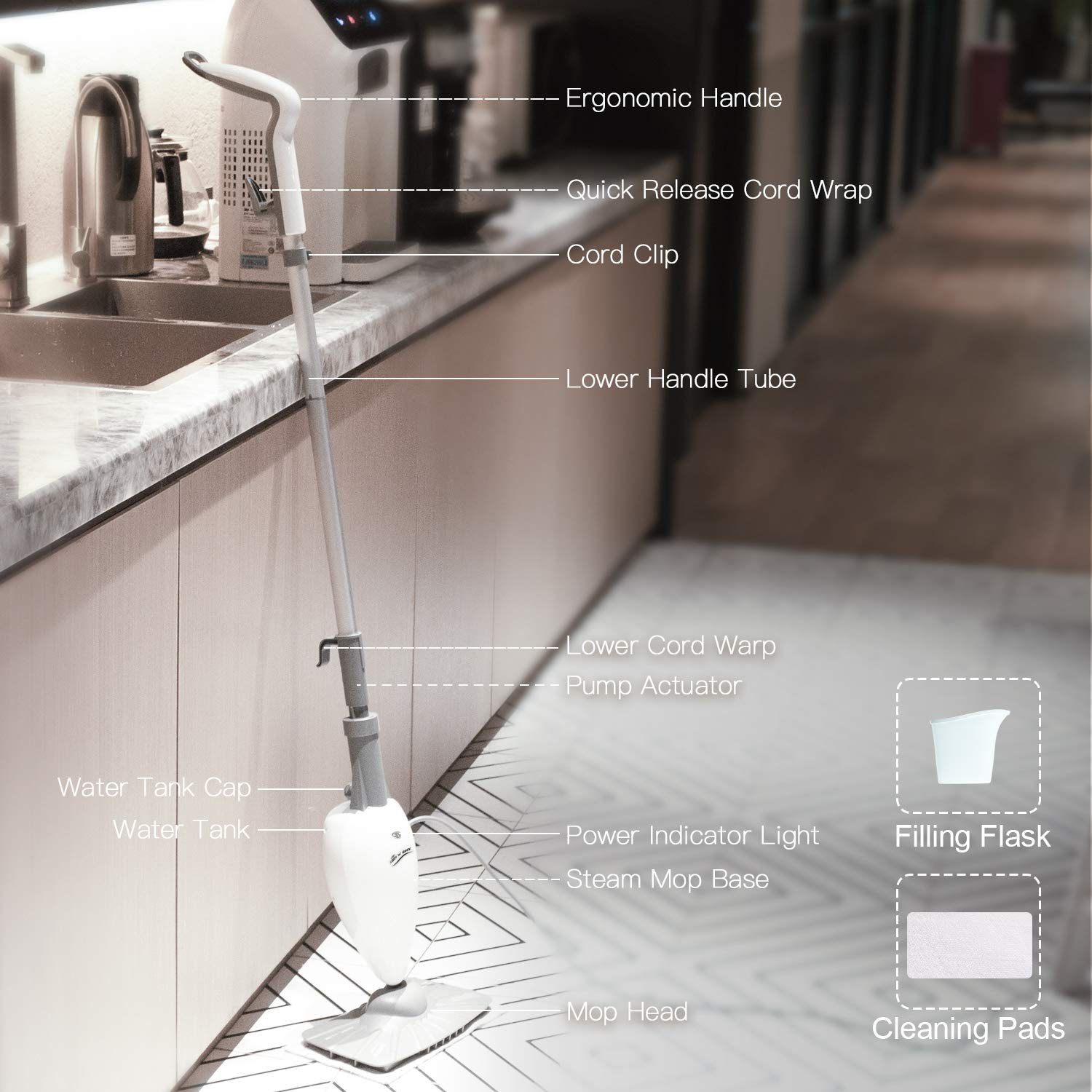 LIGHT-N-EASY-Steamer-Mop-and-Sanitizer-(S3101)