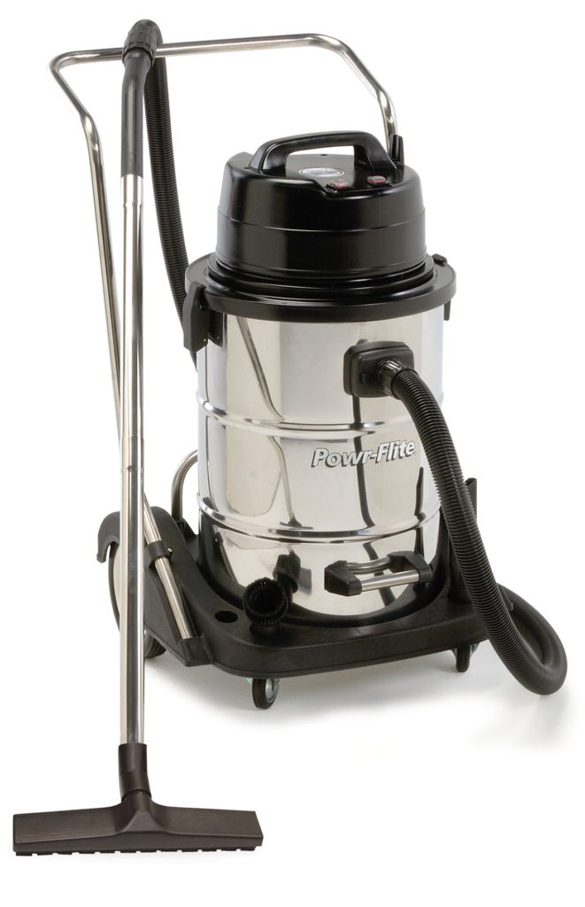 Powr-Flite-PF57-Dual-Motor-Wet-Dry-Vacuum-with-Stainless-Steel-Tank-and-Tool-Kit-20-gallon-Capacity