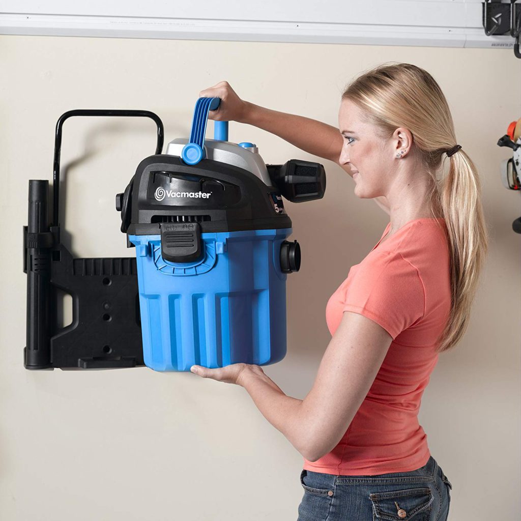 Vacmaster-5-Gallon-5 Peak-HP-with-2-Stage-Motor-Wet-Dry-Vacuum-Cleaner-Wall-Mountable