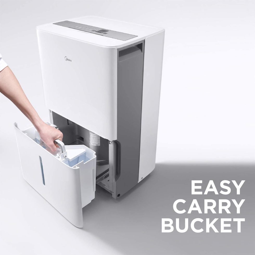 Midea 50 pint Dehumidifier MAD35C1ZWS Review Powerful Dehumidifier for Home Use Smart Vac Guide
