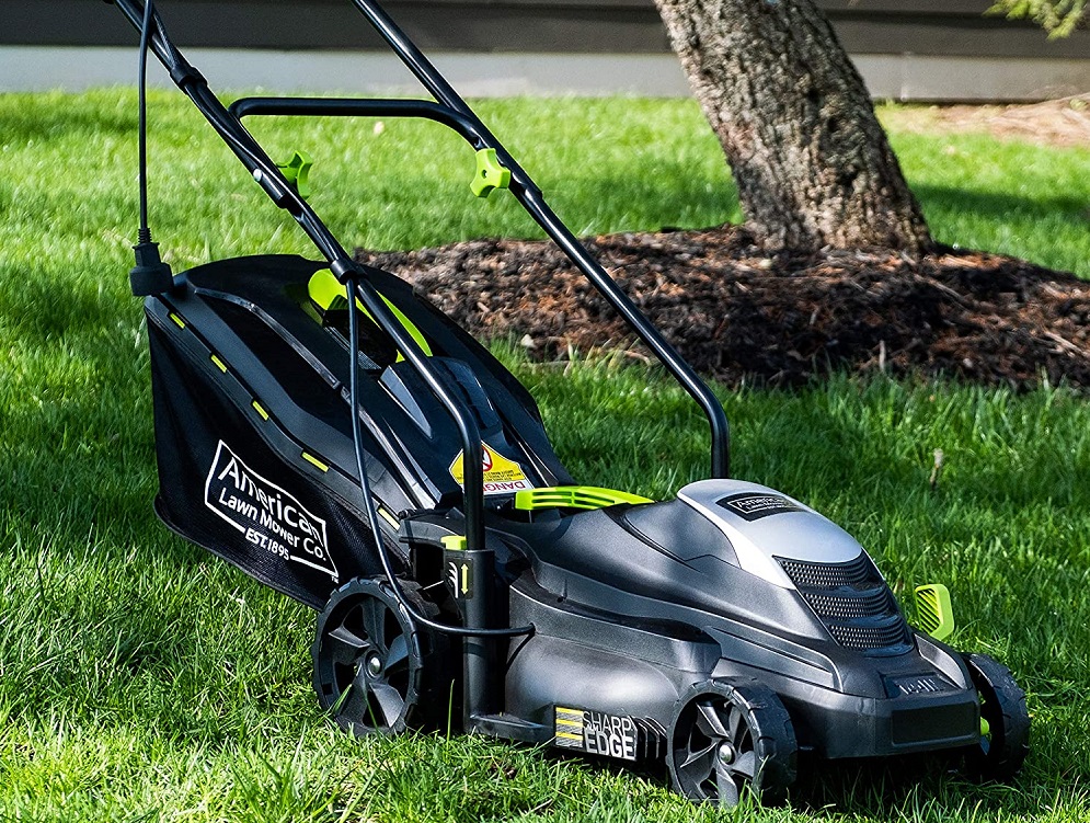 corded lawn mower self propelled