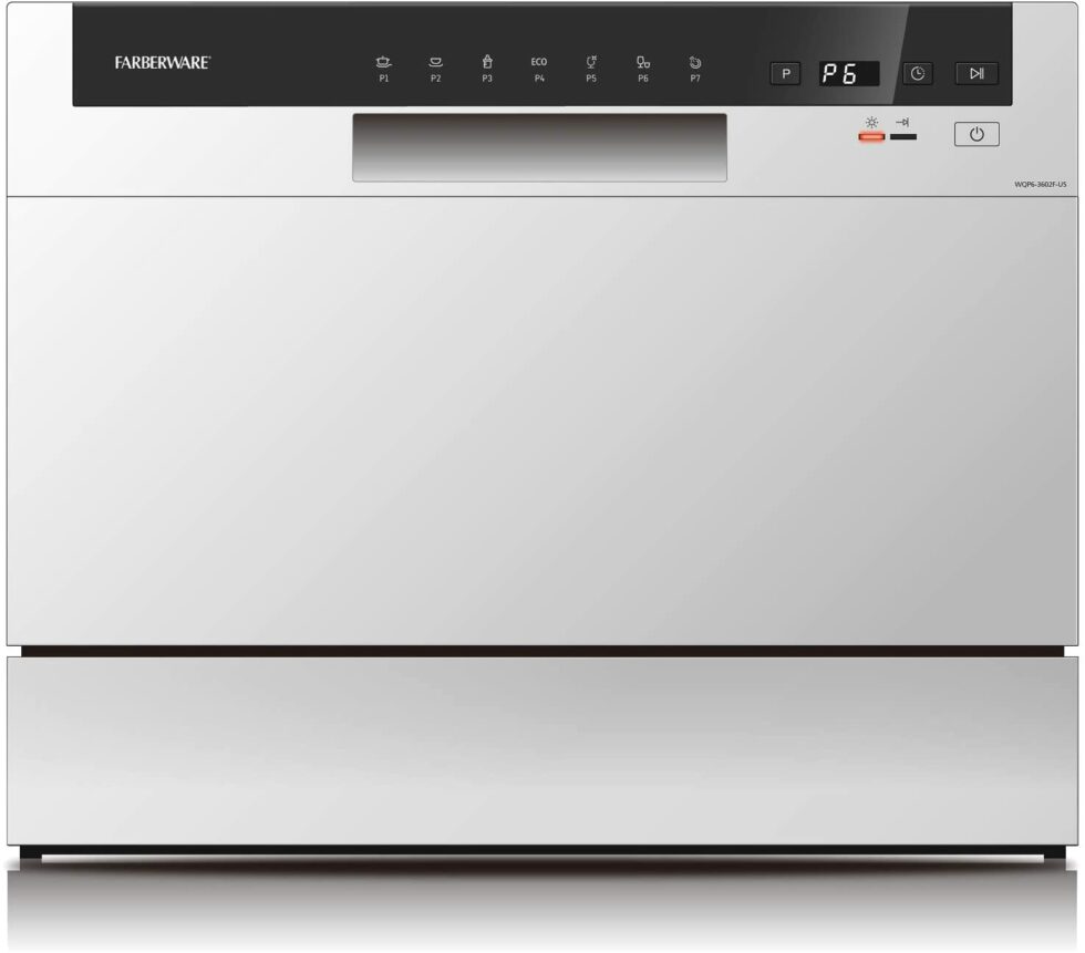 Farberware FCD06ABBWHA Compact Dishwasher Compact and Affordable