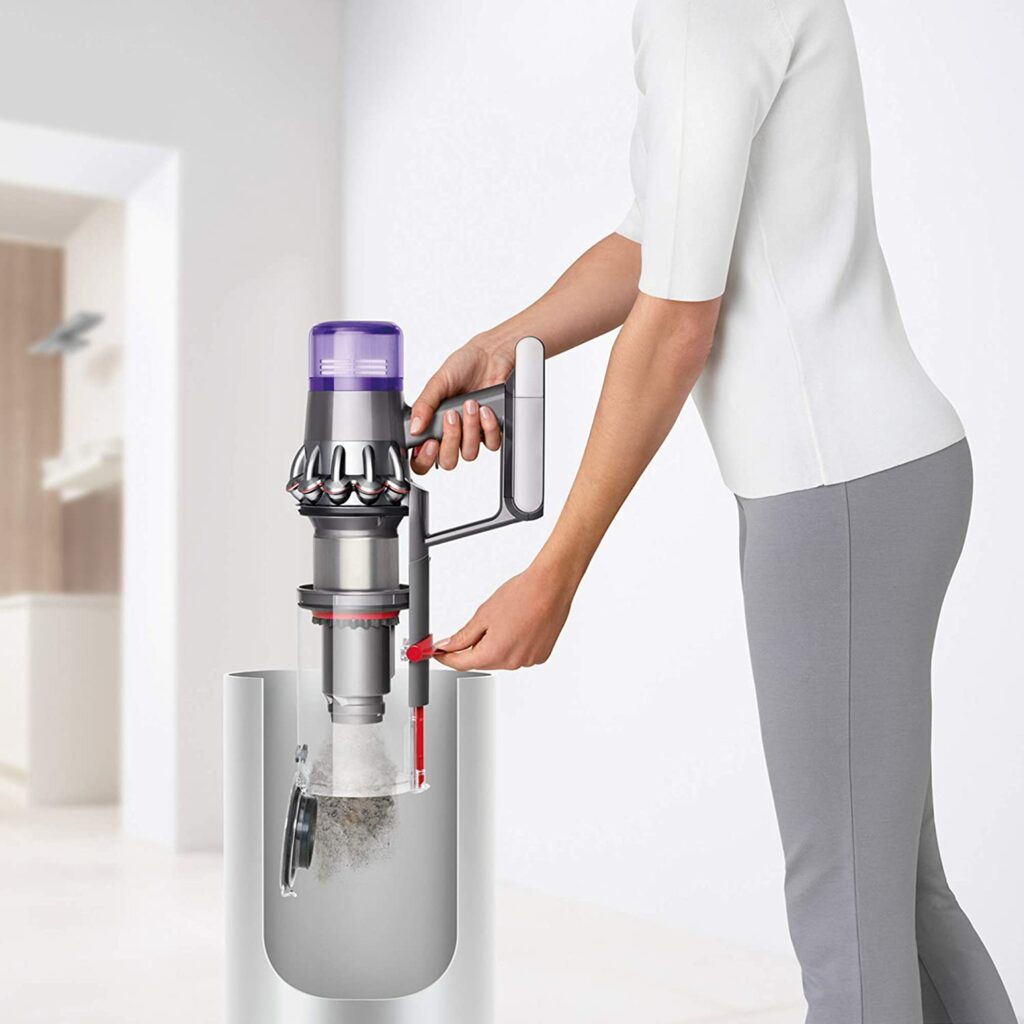 dyson v11 torque drive vacuum dust bin capacity