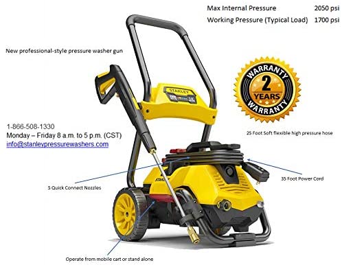 Stanley-SLP2050-electric-pressure-washer-specs