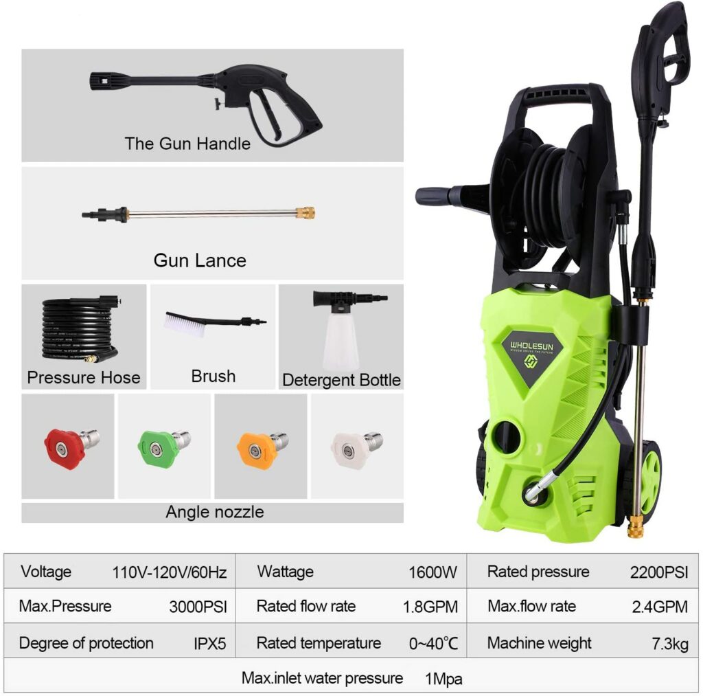 WHOLESUN-3000PSI-Electric-Pressure-Washer-specs