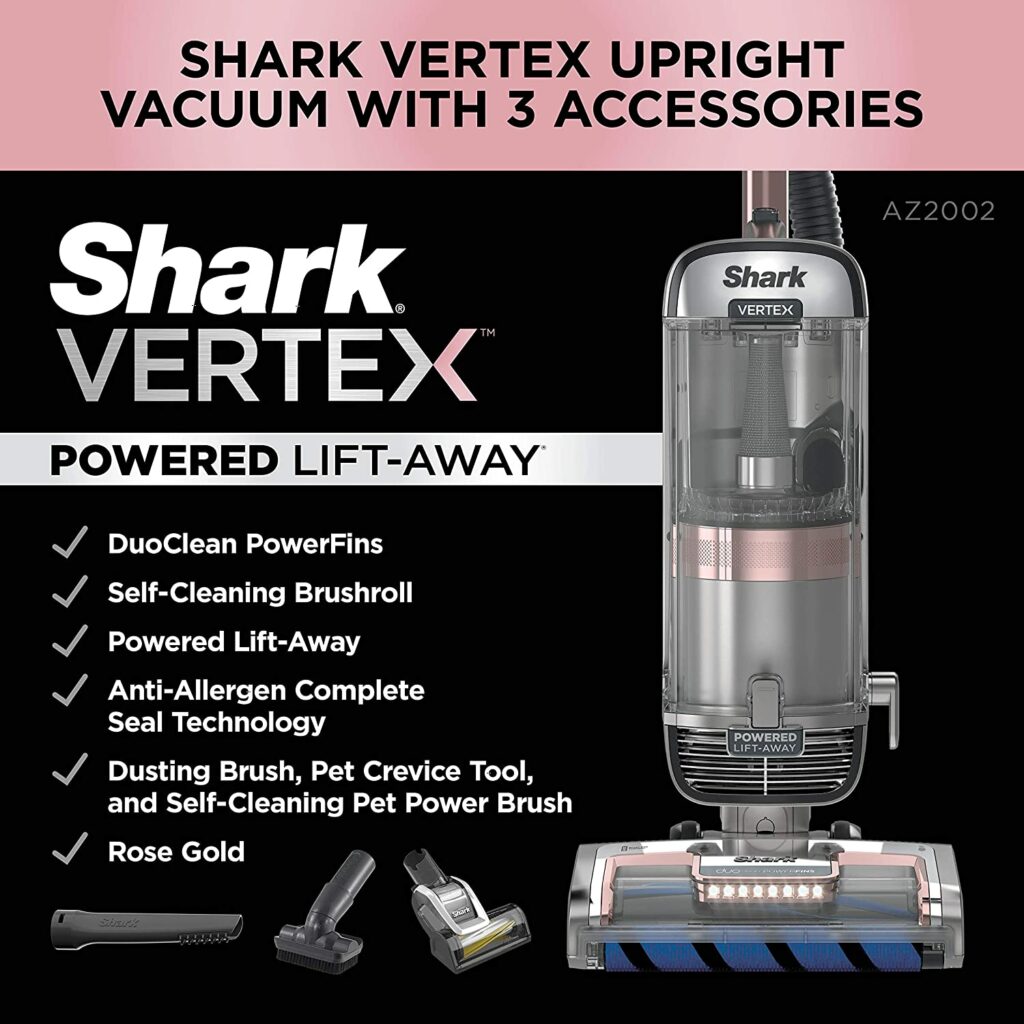 Shark-AZ2002-Vertex-DuoClean-Upright-Vacuum-specifications