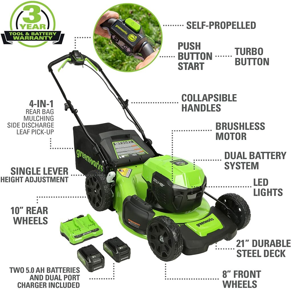Greenworks-48V-brushless-cordless-lawn-mower-specs