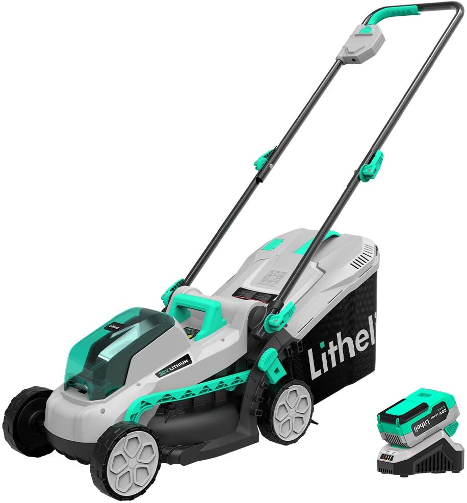 Litheli-20V-13-Inch-Cordless-Battery-Brushless-Lawn-Mower