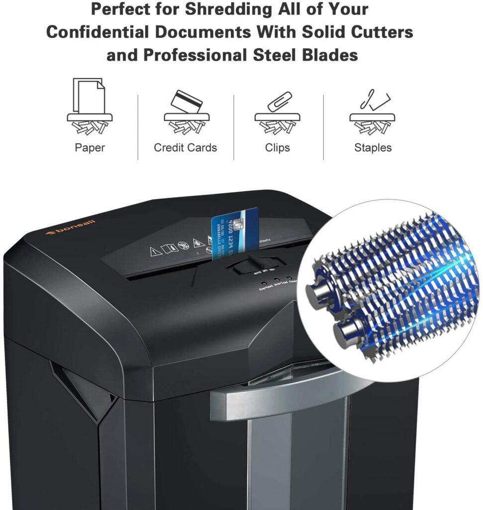 bonsaii-18-sheet-paper-shredder-professional-steel-blades