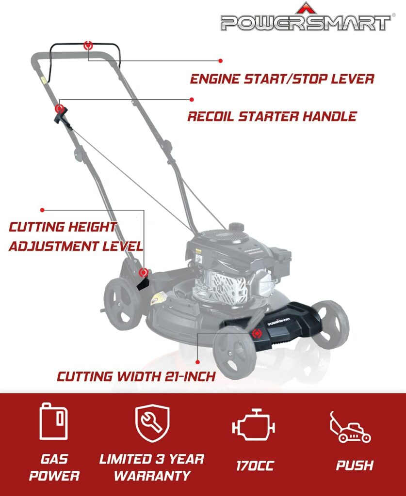 powersmart-21-inch-gas-lawn-mower-specifications