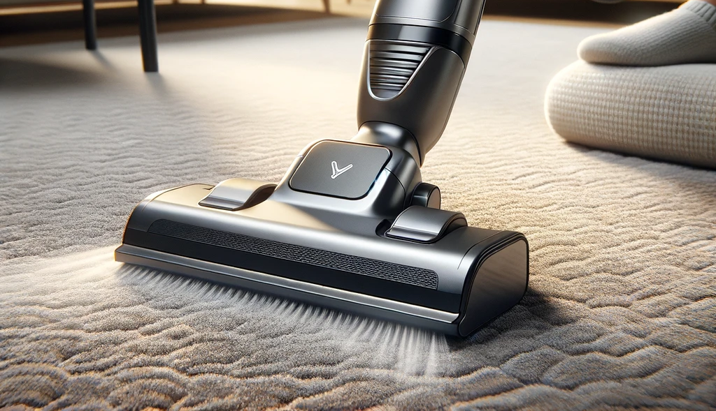 cordless-vacuum-cleaner-being-used-on-a-carpet