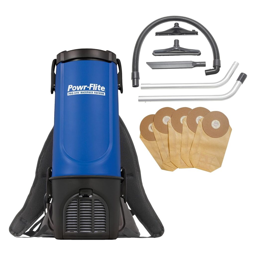 Powr-Flite-Pro-Lite-Backpack-Vacuum-Commercial-Canister-Vacuum