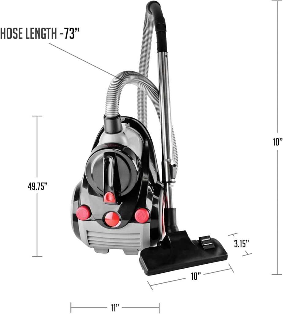 OVENTE-Canister-Vacuum-Cleaner